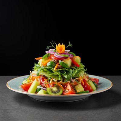 Chef's Special Veggie Salad with Fruits